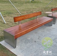 城市公園兩人不銹鋼休閑坐凳